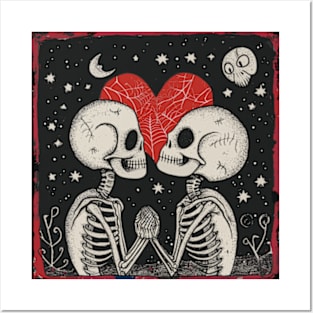 Cute Spooky Valentines Day 2024 Posters and Art